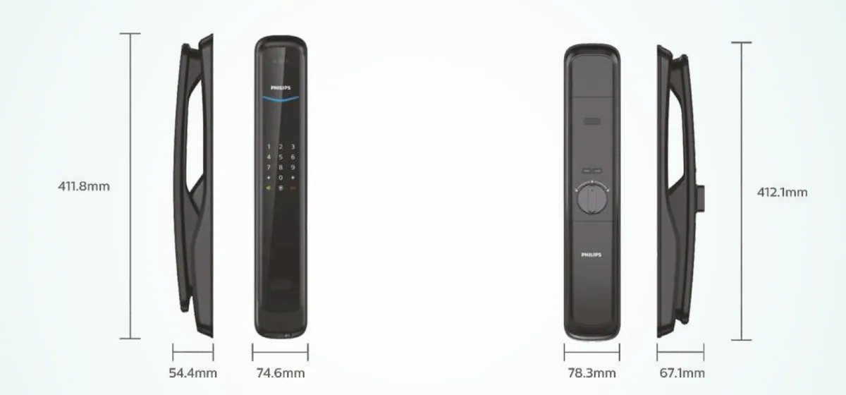 Philips EasyKey DDL 702-8hws(с Face-ID) — фото 6