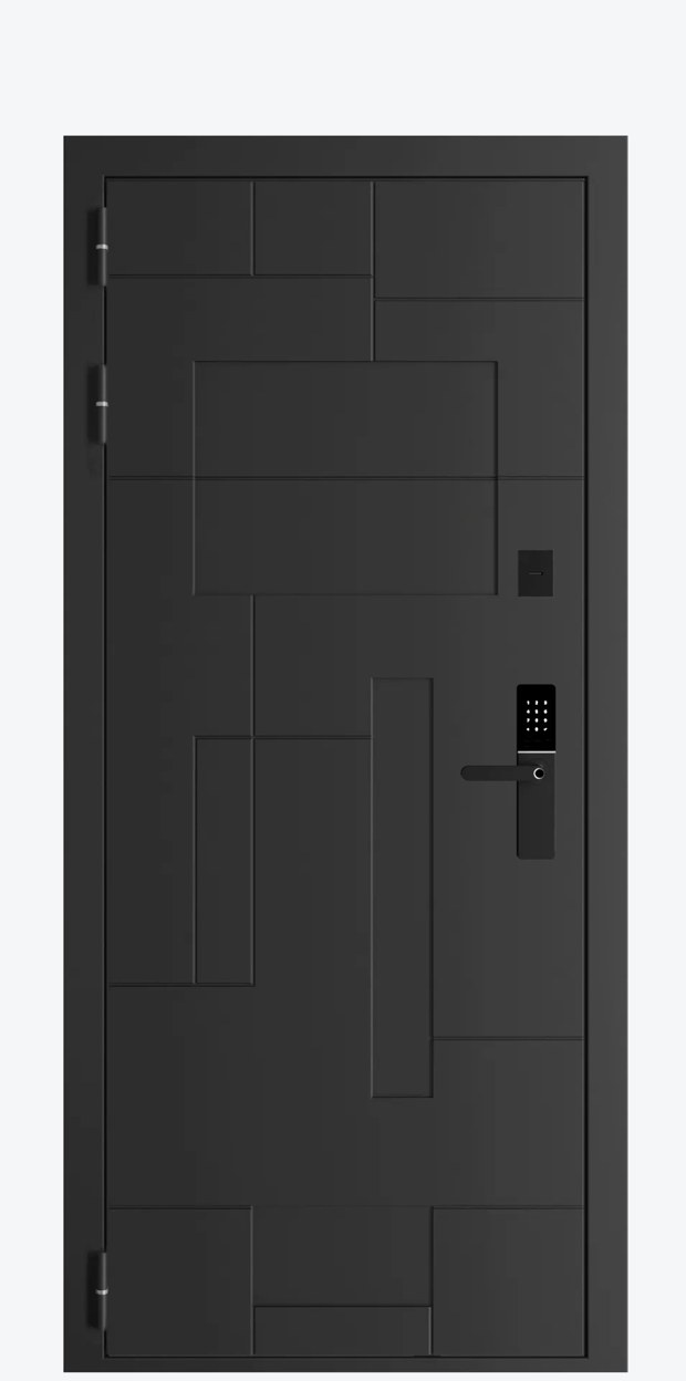 Стальная 17СН черный муар — 980×2070 мм, правая