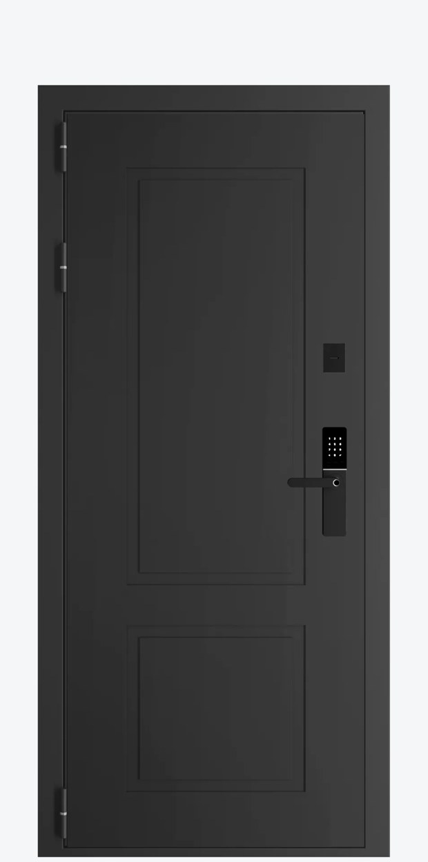 Стальная 27/6 черный муар — 860×2050 мм, правая